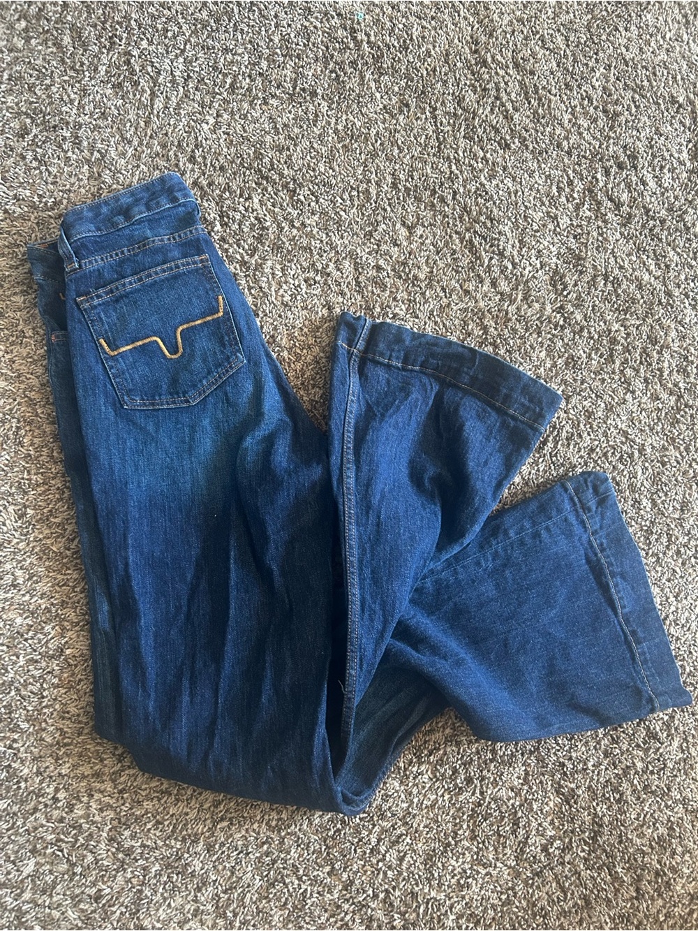 Kimes Ranch Dark Blue Wide Leg Jeans - Picture 4 of 4